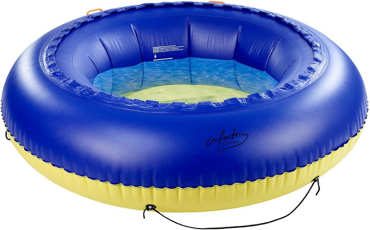 infactory Wassertrampolin: 4in1-Trampolin für Wasser und Garten, Ø 193 cm (Pool Trampolin, Aufblasba