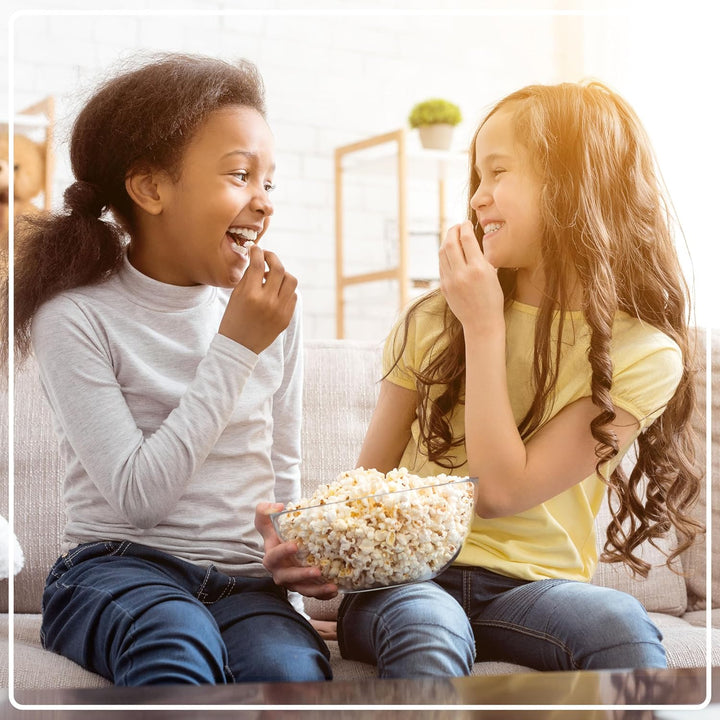 Nostalgia Heissluft-Elektropopcornmaschine, 1,9 Liter, Gesunde Öl-freie Popcorn mit Messlöffel, Retr
