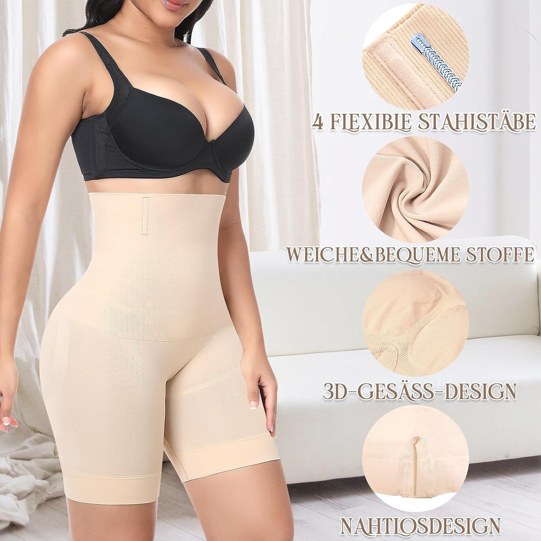 YARRCO Bauchweg Unterhose Damen Shapewear Miederhose Body Shaper Miederpants Hohe Taille Leggings Fi