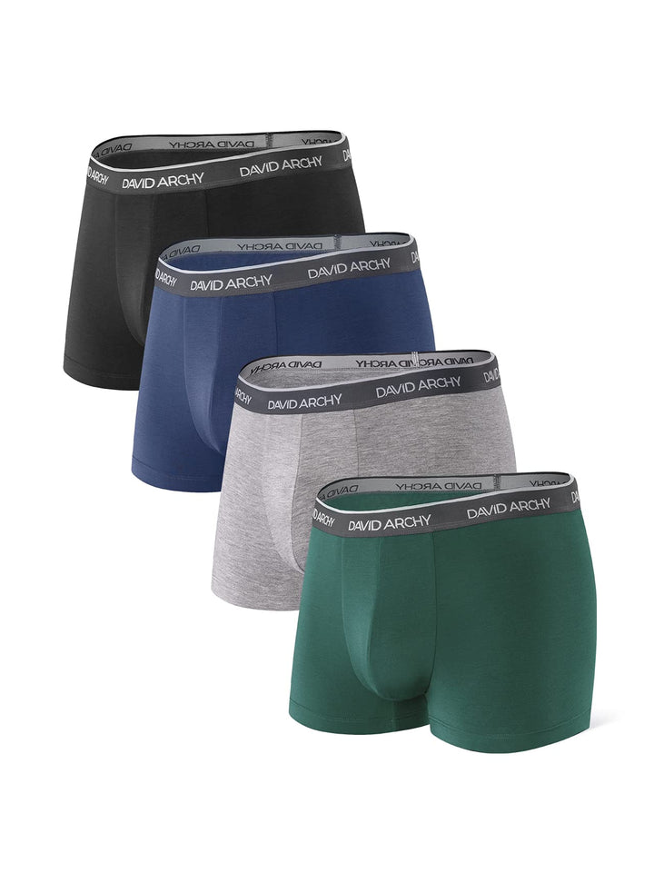 DAVID ARCHY 3/4/7er Pack Herren Boxershorts, Weich und Luftdurchlässig, Männer unterwäsche mit Dippe