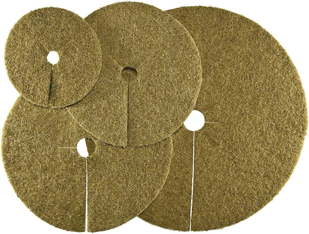HaGa® Kokosscheibe 5er-Pack Kübelabdeckung Winterschutz für Topfpflanzen Ø45cm