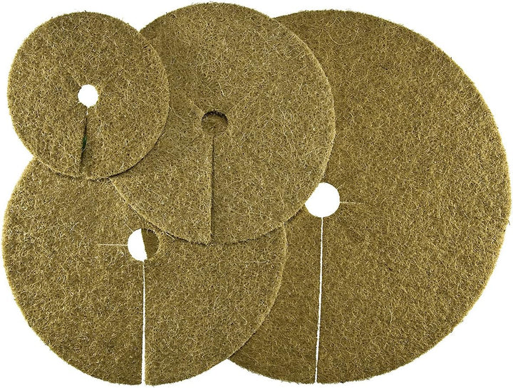 HaGa® Kokosscheibe 5er-Pack Kübelabdeckung Winterschutz für Topfpflanzen Ø45cm