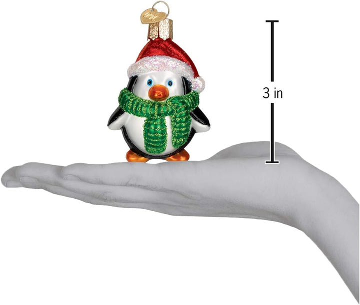 Old World Christmas Verspielte Pinguin-Kollektion Glasornamente für den Weihnachtsbaum. Verspielter