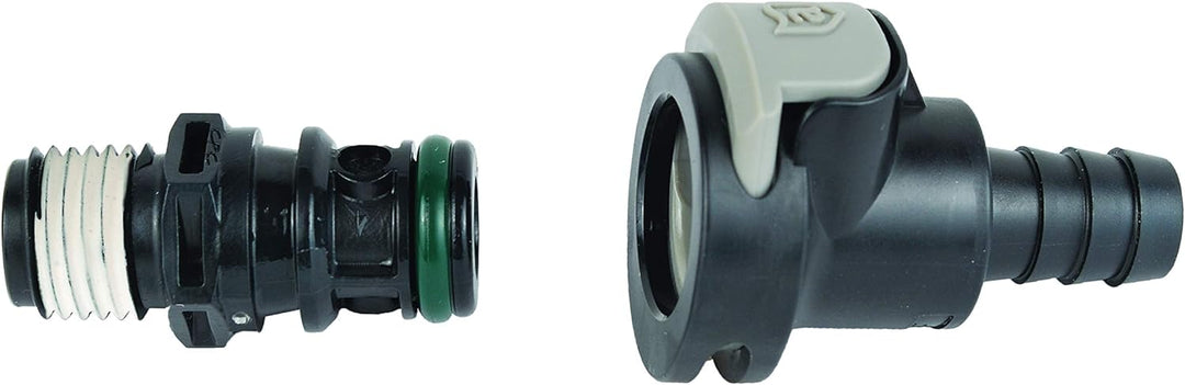 attwood 8838US6 Universal Male and Female Sprayless Connector with Thread Sealant