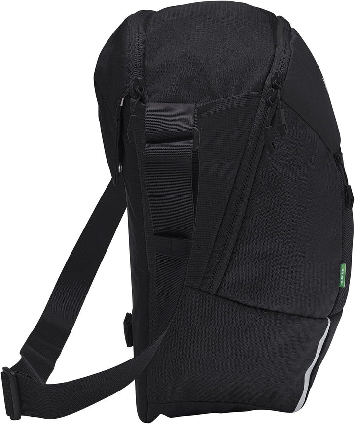 VAUDE Cycle Messenger L - Messengertasche zum Radfahren mit 20 Liter Volumen - inkl. Regenhülle und