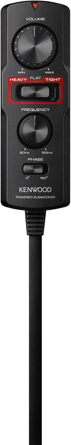 Kenwood KSC-PSW7EQ - Aktiver Kompaktsubwoofer mit Active EQ (160 Watt Ausgangsleistung, Class-D Vers