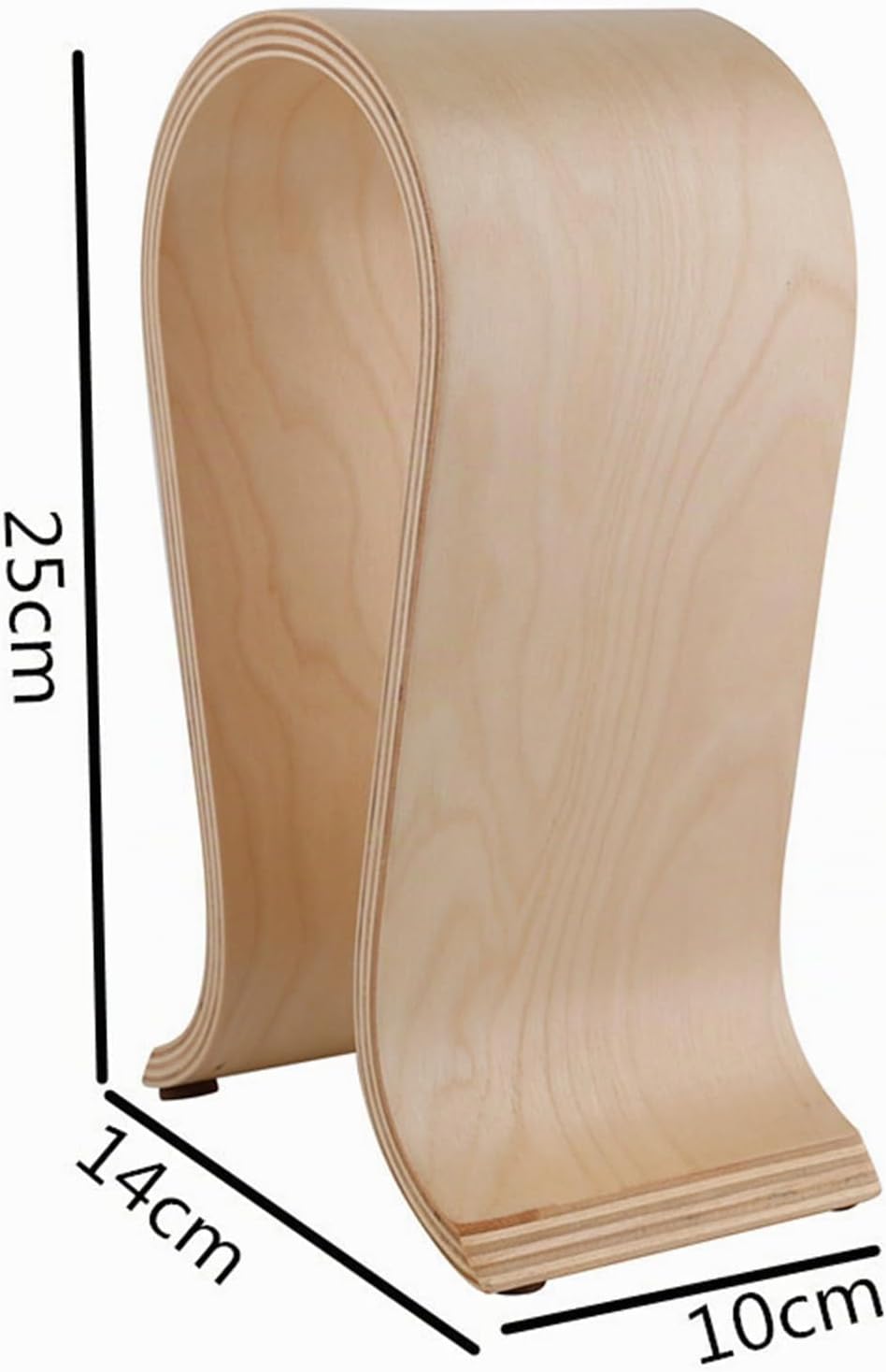 Kopfhörerhalter Holz, Kopfhörer Ständer, Kopfhörer Halter, U Form, Walnussholz, Universal, Umweltfre