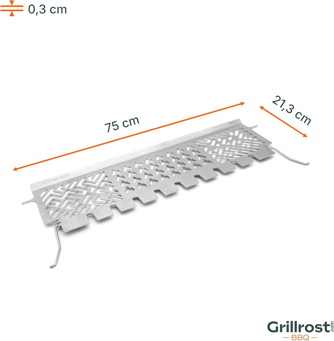Grillrost.com Das Original Edelstahl Warmhalterost Enders Monroe Pro 4 - Multistation grillt 9 Keule
