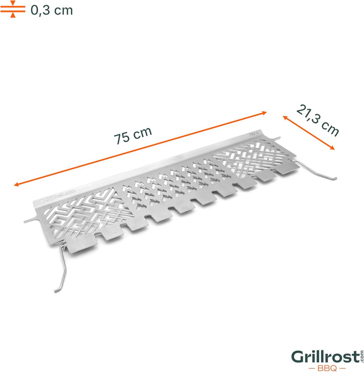 Grillrost.com Das Original Edelstahl Warmhalterost Enders Monroe Pro 4 - Multistation grillt 9 Keule