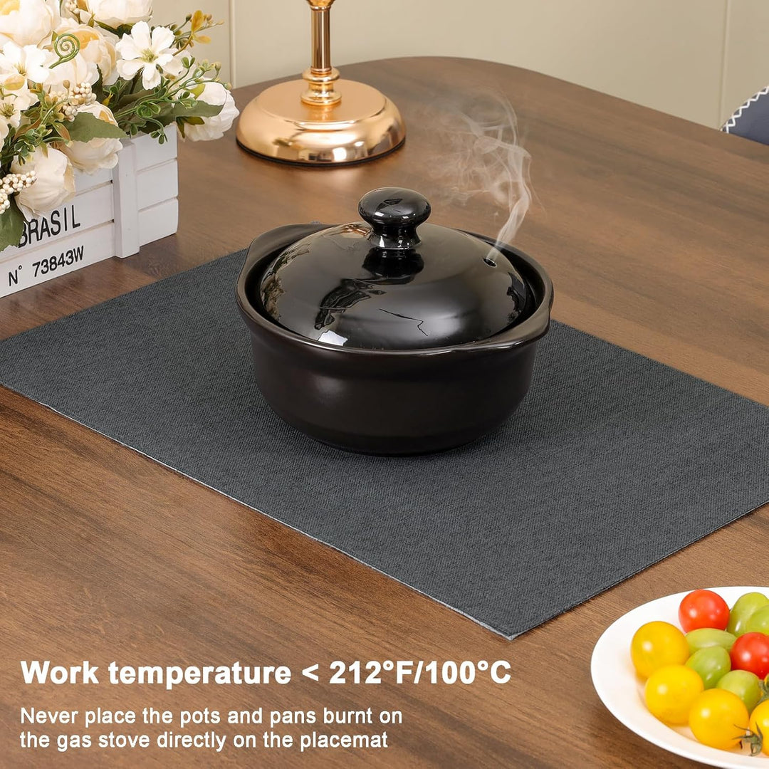 Platzsets Leinenimitat Tischsets Abwaschbar Tischsets Doppelseitigen Platzsets Stoff Platzdecken mas