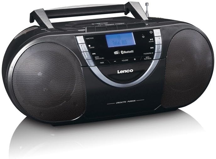 Lenco SCD 6900 Tragbares DAB+ Radio - Bluetooth - FM Radio - Boombox Mit CD/MP3-Player - Kassettende