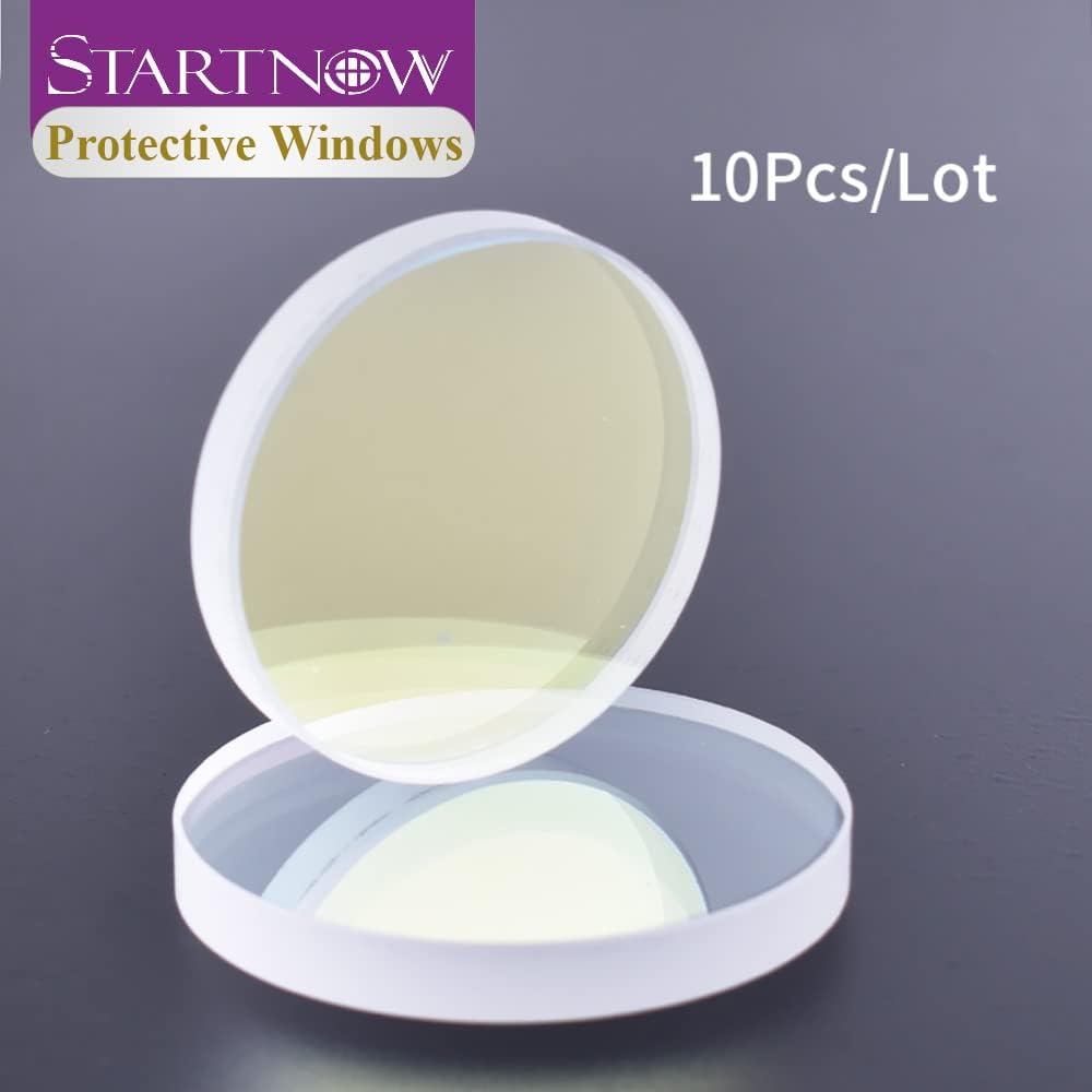 Startnow 10 Teile/los Faser-Laser-Schutzlinse D28xT4 24,9x1,5 30x5 37x7 50x2 1064nm Optische Faser O