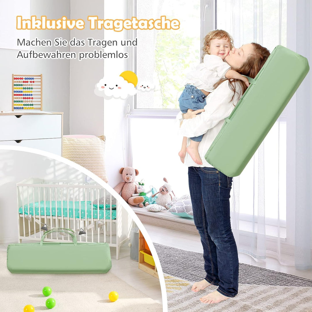 GOPLUS Baby Laufstall mit 50 Spielbällen, Krabbelgitter für Kleinkinder & Säulinge, Laufgitterzelt m