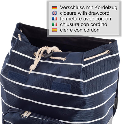 Andersen Shopper Unus Fun Alu mit Rad Ø 17cm und 41 Liter Tasche Mia blau, Mia Blau