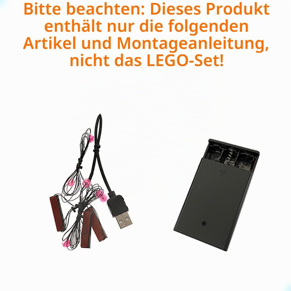 GEAMENT LED Licht-Set Kompatibel mit Lego Orchidee (Orchid) - Beleuchtungsset für Creator 10311 Baum