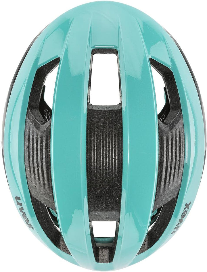 Uvex Rise CC Rennrad Fahrrad Helm matt türkis/schwarz 2023 56-59 cm, 56-59 cm