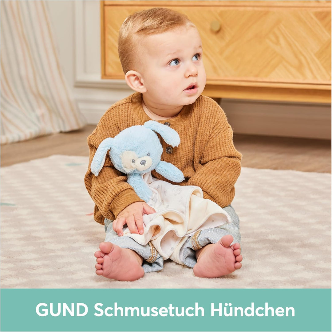 GUND Schmusetuch Hündchen - aus 100% recyceltem Material, ca. 25 cm, für Babys ab Geburt