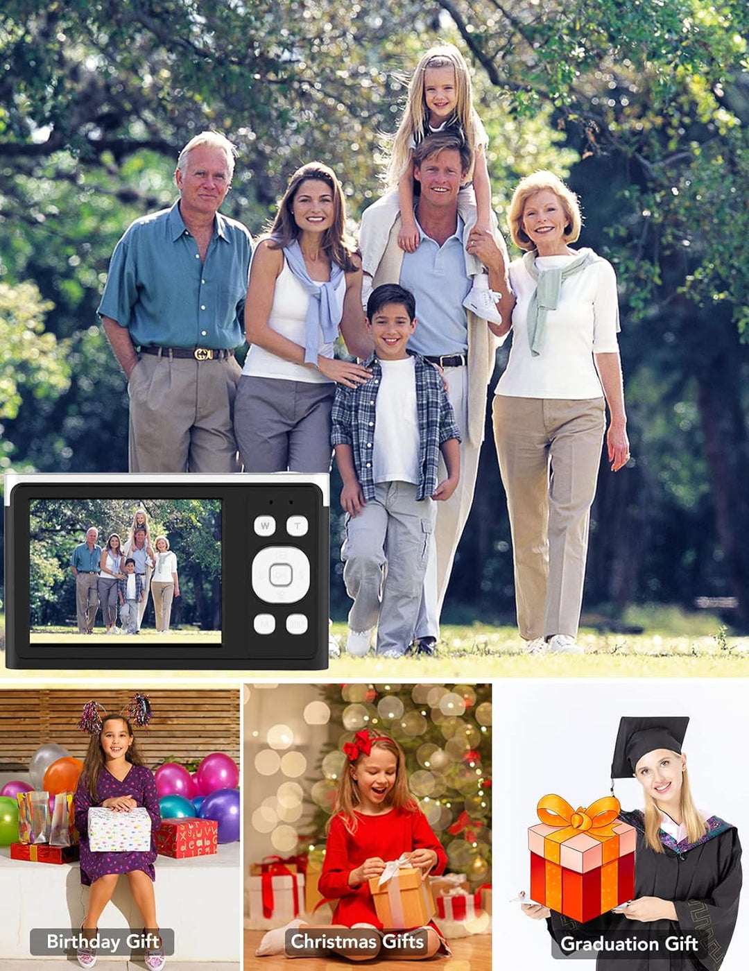 Y-YOPZI 4K Ultra HD Mini-Videokamera 50 MP 2, 88-Zoll-LCD-wiederaufladbare Studenten-Kompaktkamera m