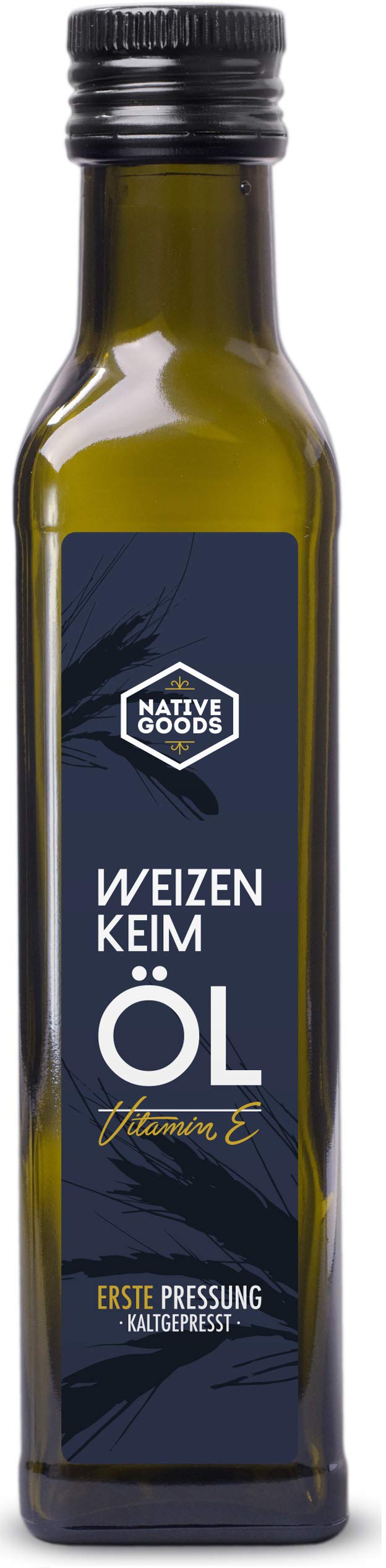 native goods – Bio Weizenkeimöl 250ml – 1. Kaltpressung nativ – Weizenkeimöl mit natürlichem Vitamin