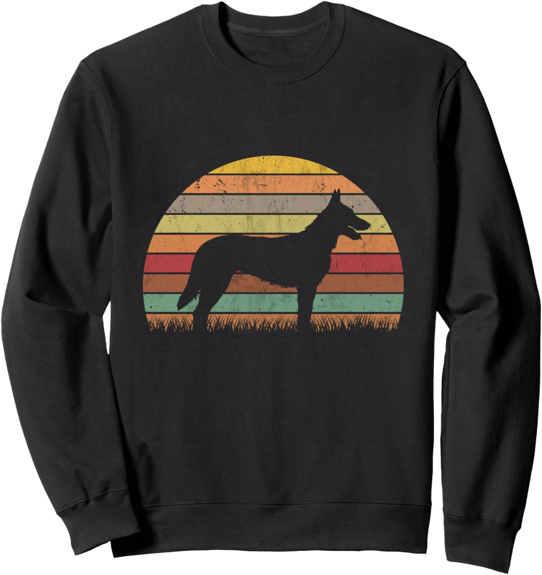 Hollandse Herder Vintage Holländischer Schäferhund Retro Sweatshirt