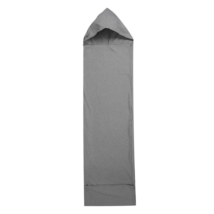 Alide Sleep Pod, grauer, tragbarer Kompressionsschlafsack mit 360°-Wickelfunktion, 185 x 50 cm gross