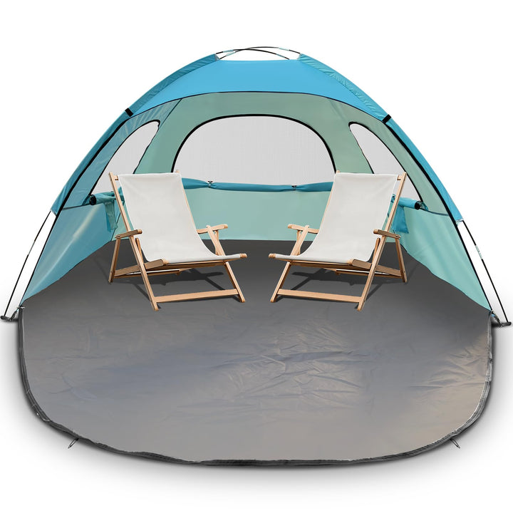 JAICOM Strandmuschel, 2-3 Personen Strandzelt mit UPF 50+ UV Schutz, Leichtes, schnell aufzubauendes