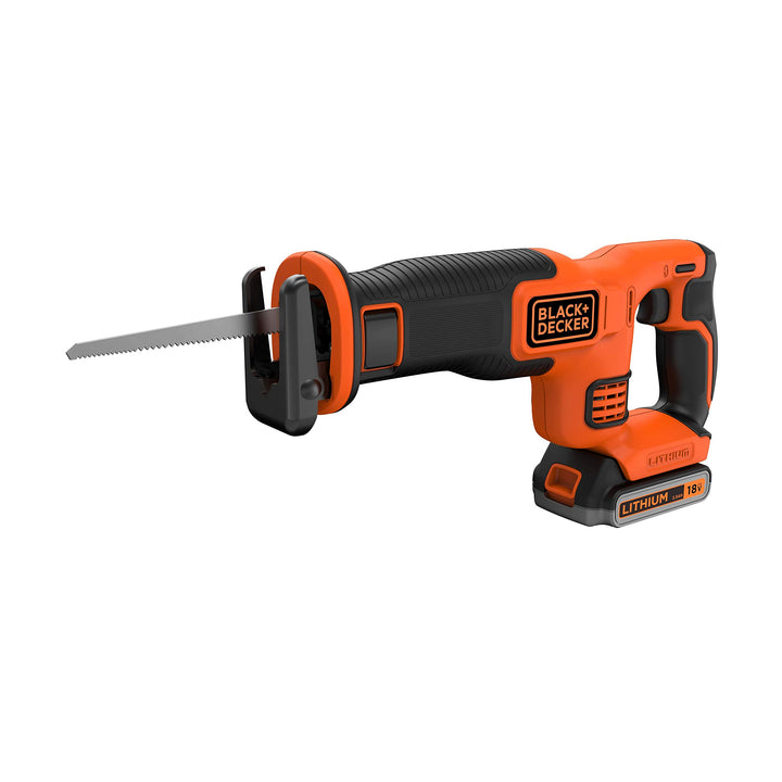 Black+Decker BDCR18M1-QW Säbelsäge, kabellos, 18 V-1,5 Ah, 1 Batterie, 140 mm Klinge