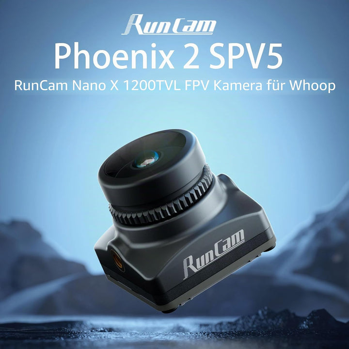 FPV-Kamera RunCam Phoenix 2 SE - Spezialedition Mikro-Drohnen-Kamera mit Linsenabdeckung, 5,8 GHz, F