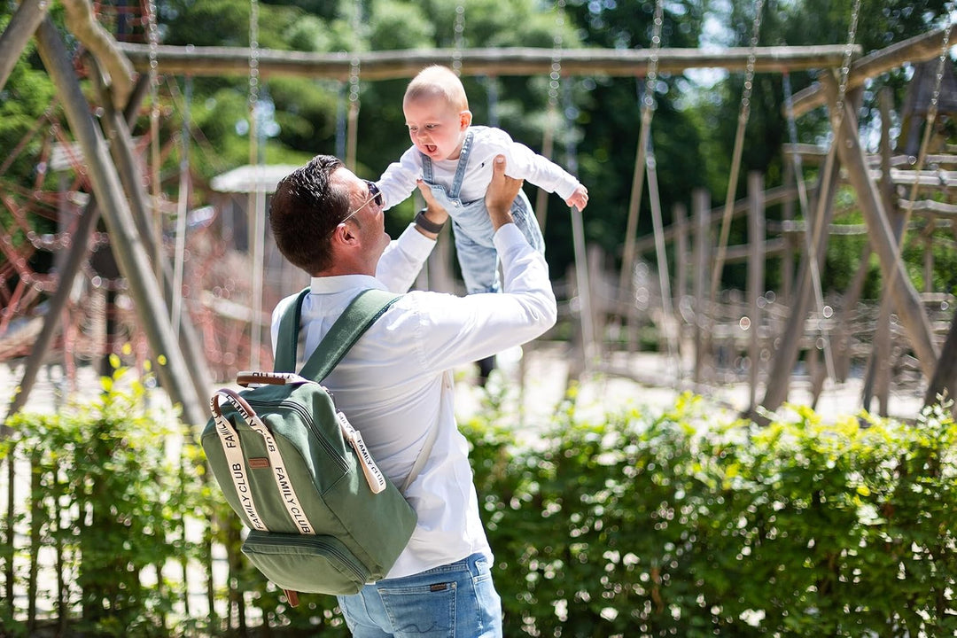 CHILDHOME, Wickelrucksack Family Bag Club, Grosses Fassungsvermögen, Multifunktional, 11 Fächer, Iso