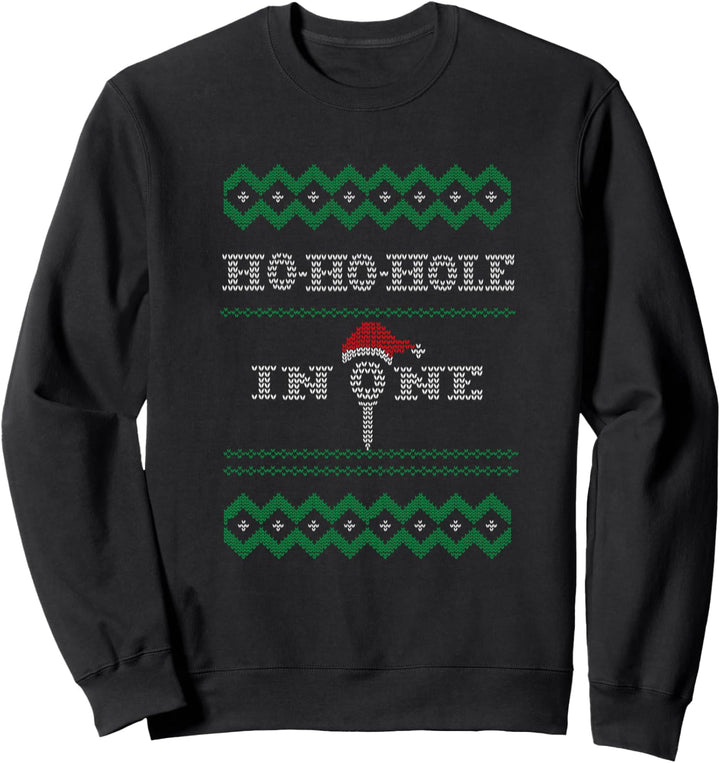 Ho Ho Hole in One Golfer's Lustiger Weihnachtsgolfurlaub Sweatshirt