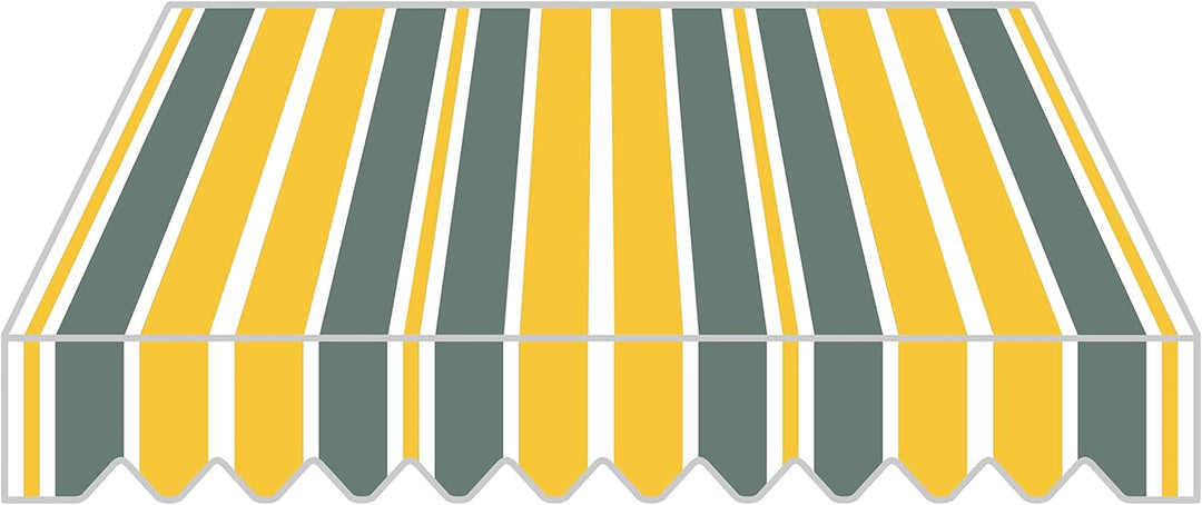 home Trends Markisenstoff 4m Markise mit Volant 4 x 3 m Markisenbespannung ersatzstoff 387 x 300cm B