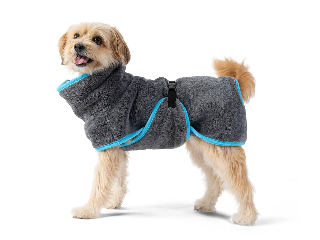 TrendPet Dampfhund Premium Bademantel für Hunde, Supersaugfähig und in 11 Grössen verfügbar - Passen