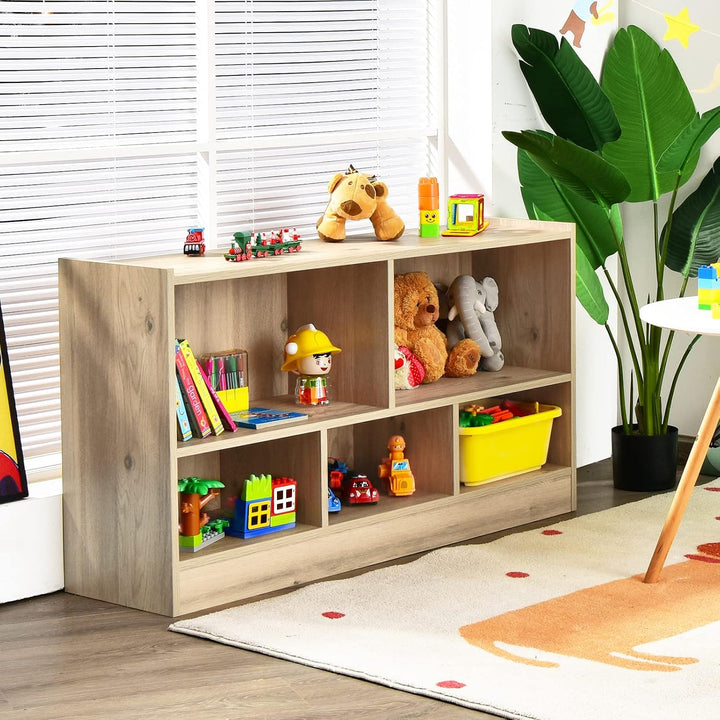 DREAMADE Kinderregal aus Holz, Spielzeugaufbewahrung Bücherregal für Kinder, Spielzeugregal für Kind