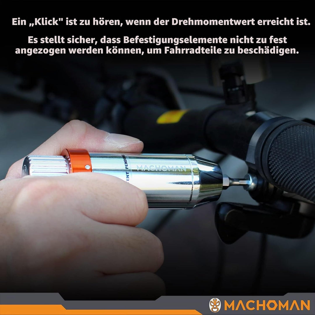 MACHOMAN TQW011 11 Pieces Torque Wrench Adjustable 3-10Nm, within +/- 5% genau, geeignet für Bike, T