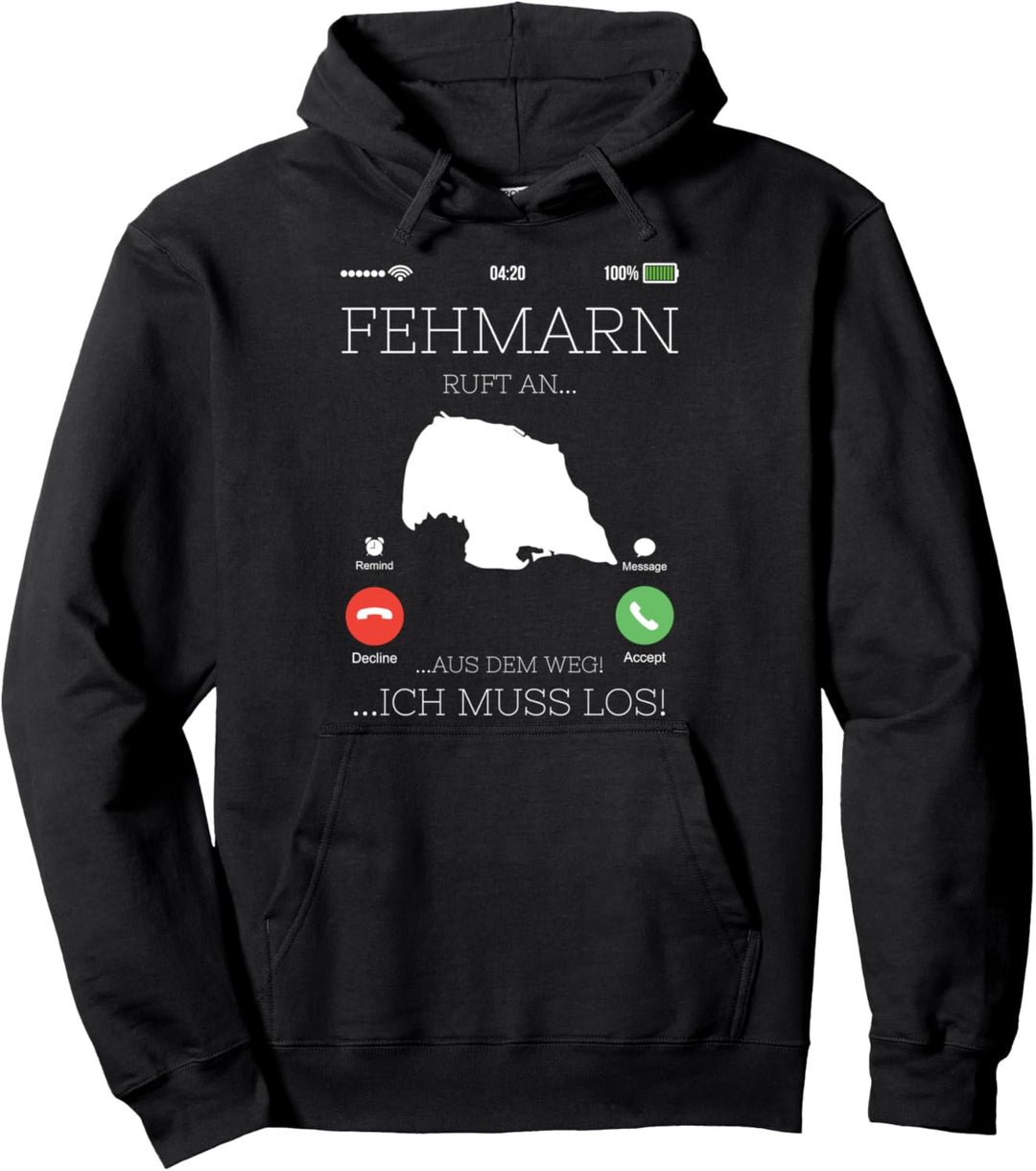 Fehmarn Ruf An Ostsee Insel im Norden Seebrücken Pullover Hoodie