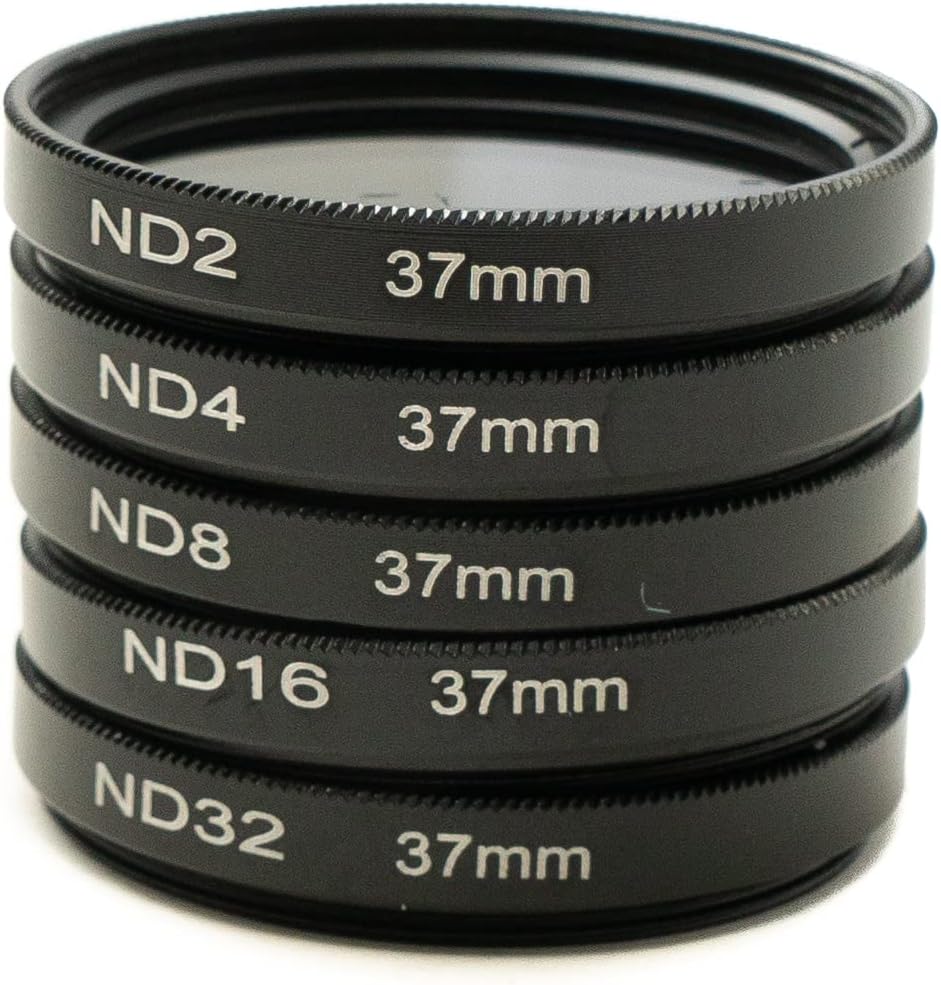 SYSTEM-S ND Filter Set 37 mm Neutraldichte mit Hülle und Tasche für iPhone 14 Plus