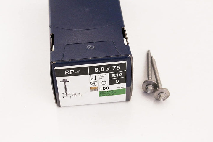 Schrauben 6,0x75mm - Sandwichprofil/Trapezbleche - Bohrschraube, Befestigung (Blank)