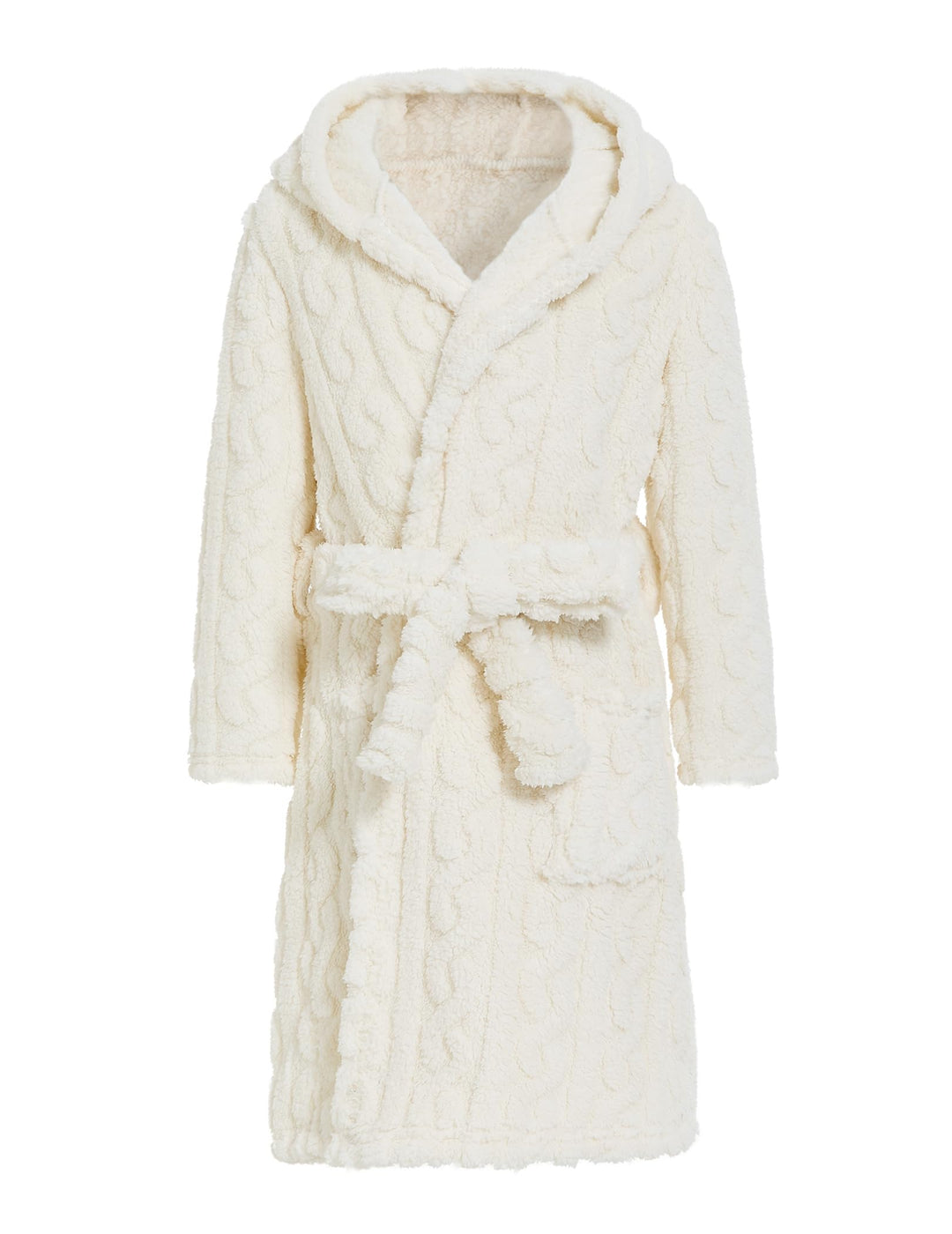 JiAmy Mädchen Bademantel Kapuzen Fleece Warmes Weiches Kinder Badekleid Fuzzy Frottee-Robe 4-14 Jahr