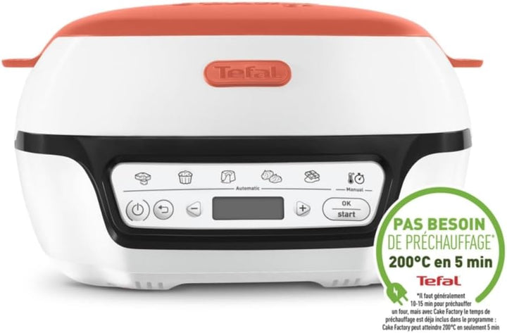 Tefal Cake Factory Tutti Frutti KD801510 – Küchenmaschine für Kuchen, 1100 W, 5 automatische Program