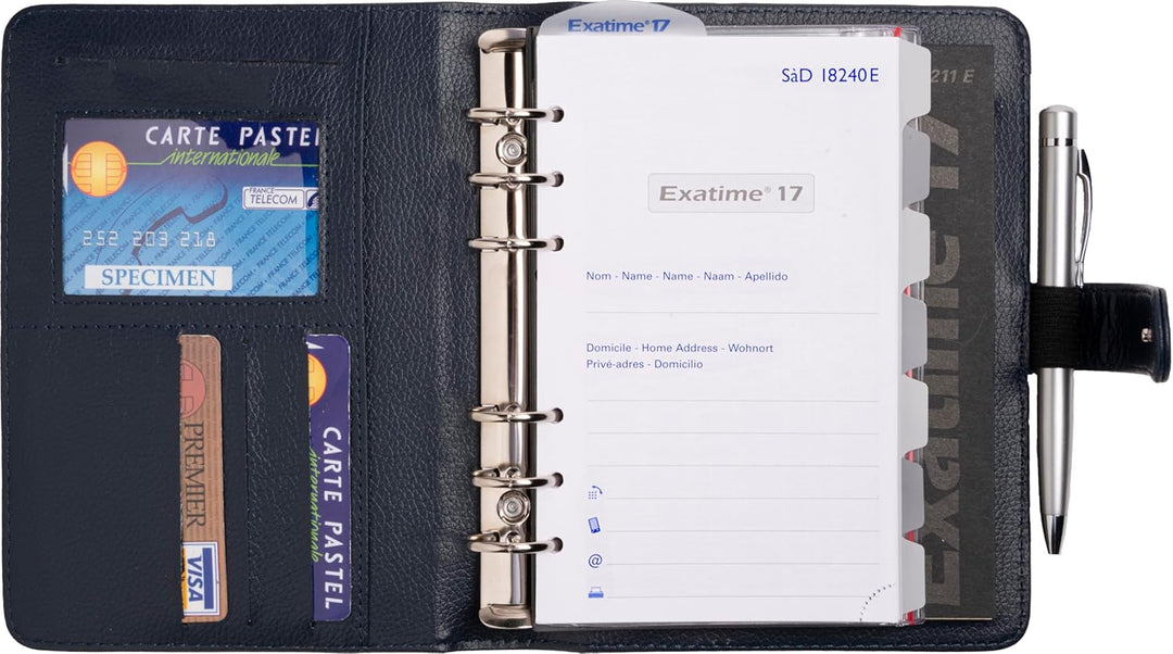 Exacompta - 72552E – Organizer Exatime 17 Baltisch – 15 x 19 cm – Wochenkalender September 2024 bis