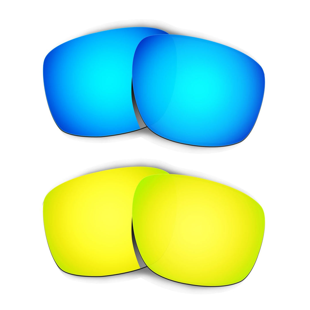 HKUCO Plus Replacement Lenses For Oakley Sliver - 2 pair Combo Pack