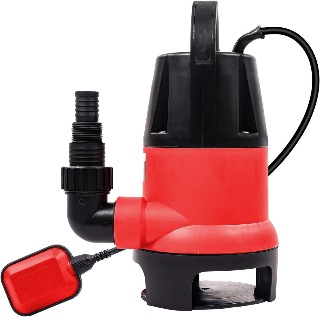 Belko® JP400-D2 Schmutzwasserpumpe mit integriertem Schwimmer-schalter Tauchpumpe mit Griff - 8000 L