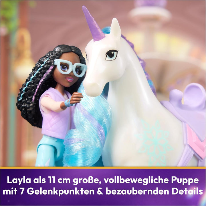 Unicorn Academy Layla und Einhorn Glacier Set - ca. 12 cm grosse Originalfiguren zur beliebten Netfl
