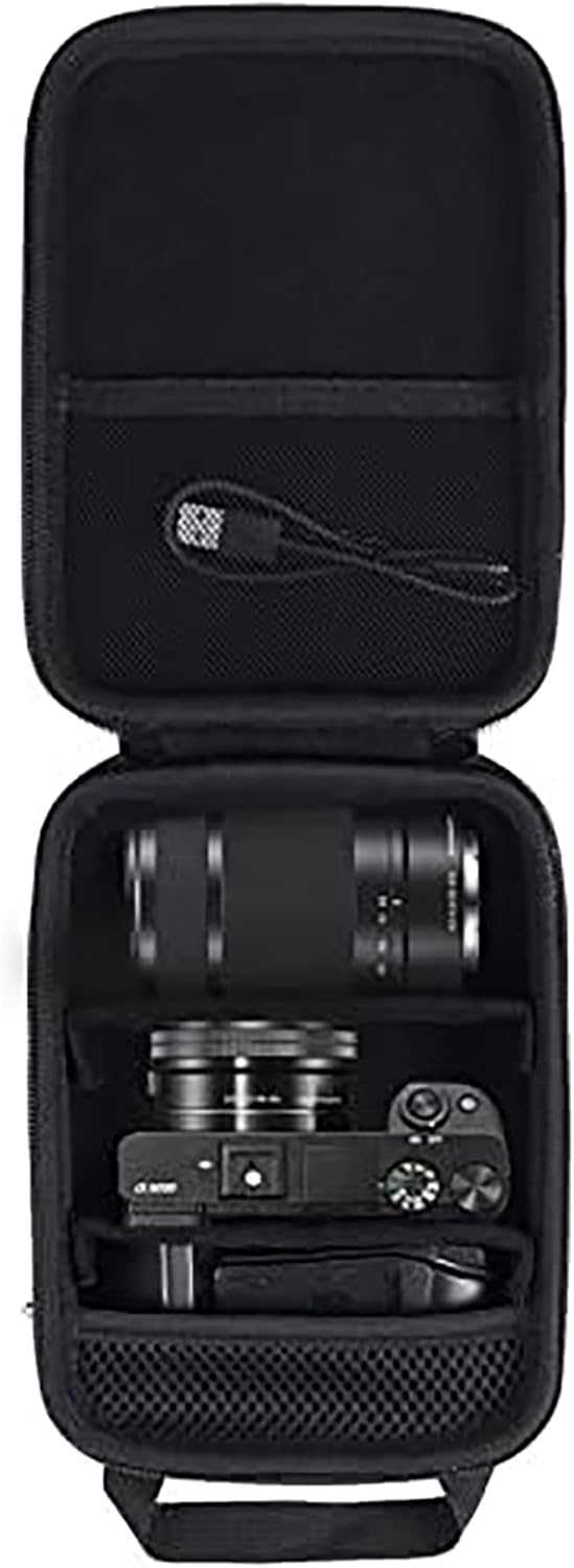 Aenllosi Harte Hülle Tasche für Sony Alpha 6000 6300 6400 6500 6700 Systemkamera, schwarz (Nur Tasch
