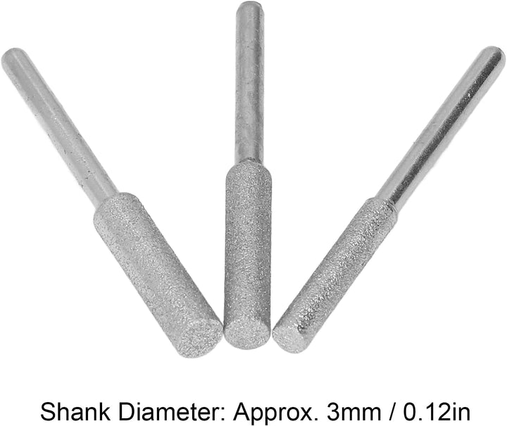 30 Stück Kettensägenschärfer Stein Kettensägenschleifstein mit 4,0 Mm, 4,8 Mm und 5,5 Mm Schmirgelsc