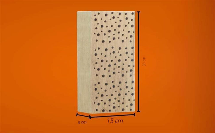 Bienenhotel Nistholz Niströllchen Nisthilfe für Wildbienen 30cm