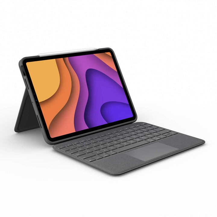 Logitech Folio Touch Hülle Tastatur, Trackpad und Smart Connector für iPad Air 4. Gen 5. Gen 2020, 2