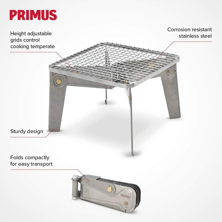 Primus Aeril Klappgrill grau 26,2 x 26,2 cm