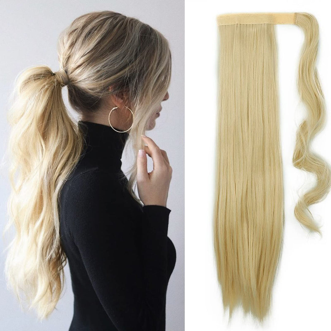 SEGO Lang Pferdeschwanz Haarteil Zopf lockig Clip in Ponytail Haarverlängerung Extension Hair Piece
