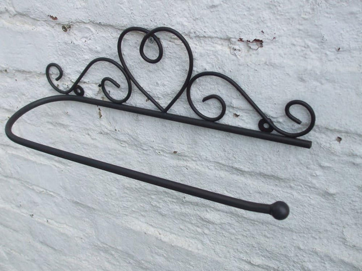 Wandhalter, Handtuchstange, Wandhandtuchhalter, Eisen, Küchenrollenhalter, Landhaus